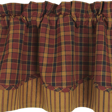 Homestead - Red Fairfield Valance VF330017 - The Fox Decor
